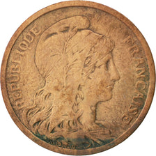 Francia, Dupuis, 2 Centimes, 1902, Paris, MB, Bronzo, KM:841, Gadoury:107