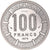 Moneta, Republika Konga, 100 Francs, 1975, Monnaie de Paris, PRÓBA, MS(65-70)