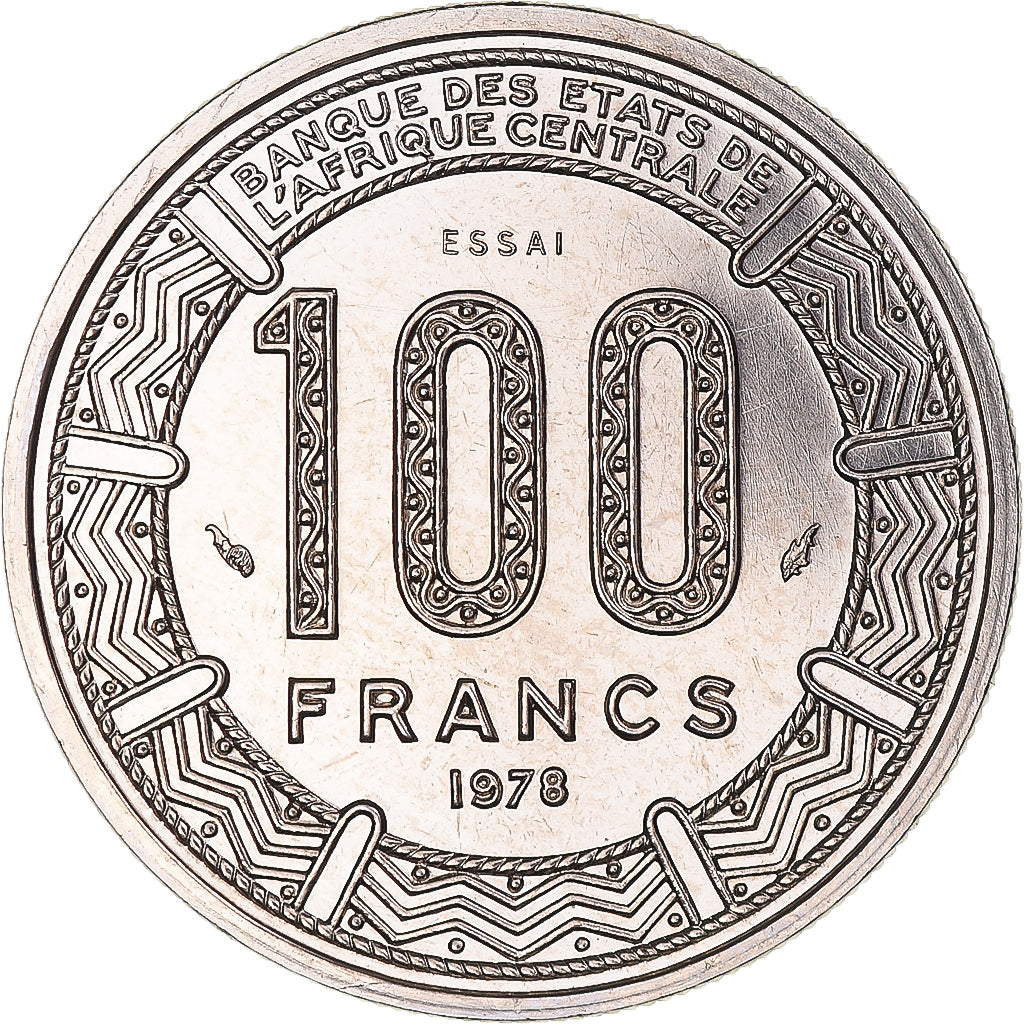 Moneta, Repubblica Centrafricana, 100 Francs, 1978, Monnaie de Paris, ESSAI