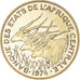 Moneda, Estados del África central, 10 Francs, 1974, Monnaie de Paris, ESSAI