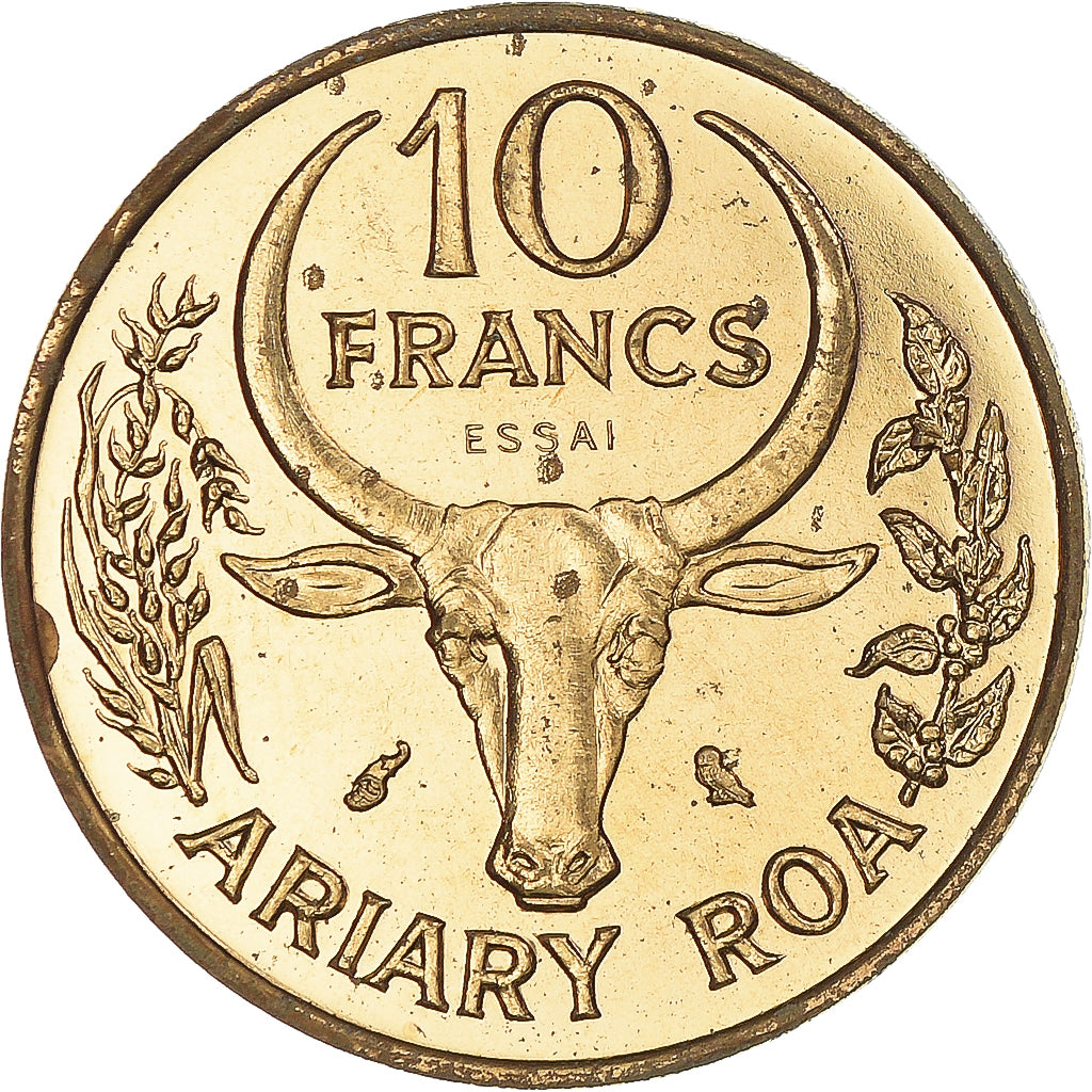 Monnaie, Madagascar, 10 Francs, 1970, Monnaie de Paris, ESSAI, FDC