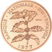 Moeda, Ruanda, 5 Francs, 1977, Monnaie de Paris, ENSAIO, MS(65-70), Bronze