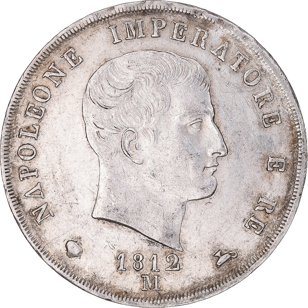 Munten, Italiaanse staten, KINGDOM OF NAPOLEON, Napoleon I, 5 Lire, 1812, Milan