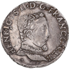 Münze, Frankreich, Henri II, Teston à la tête nue, 1557/6, Toulouse, SS