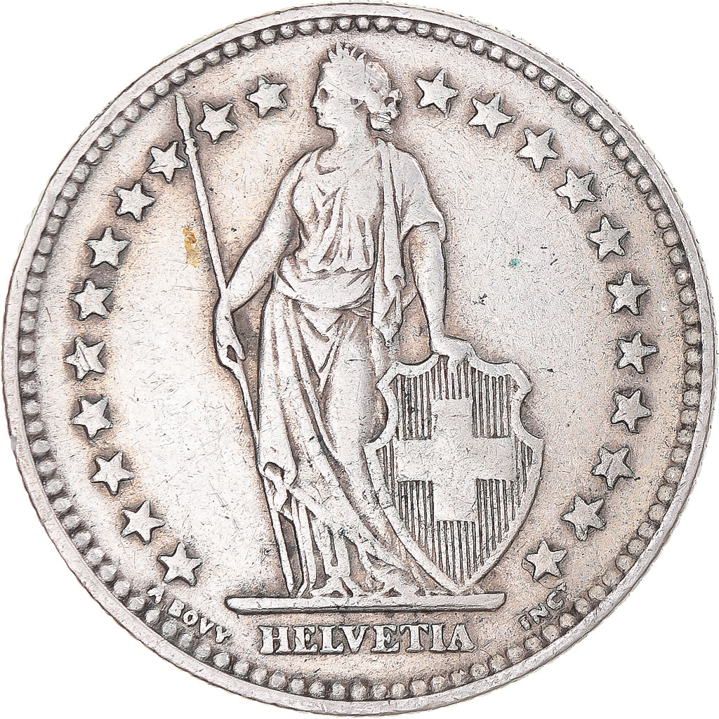 Münze, Schweiz, 2 Francs, 1932, Bern, SS, Silber, KM:21
