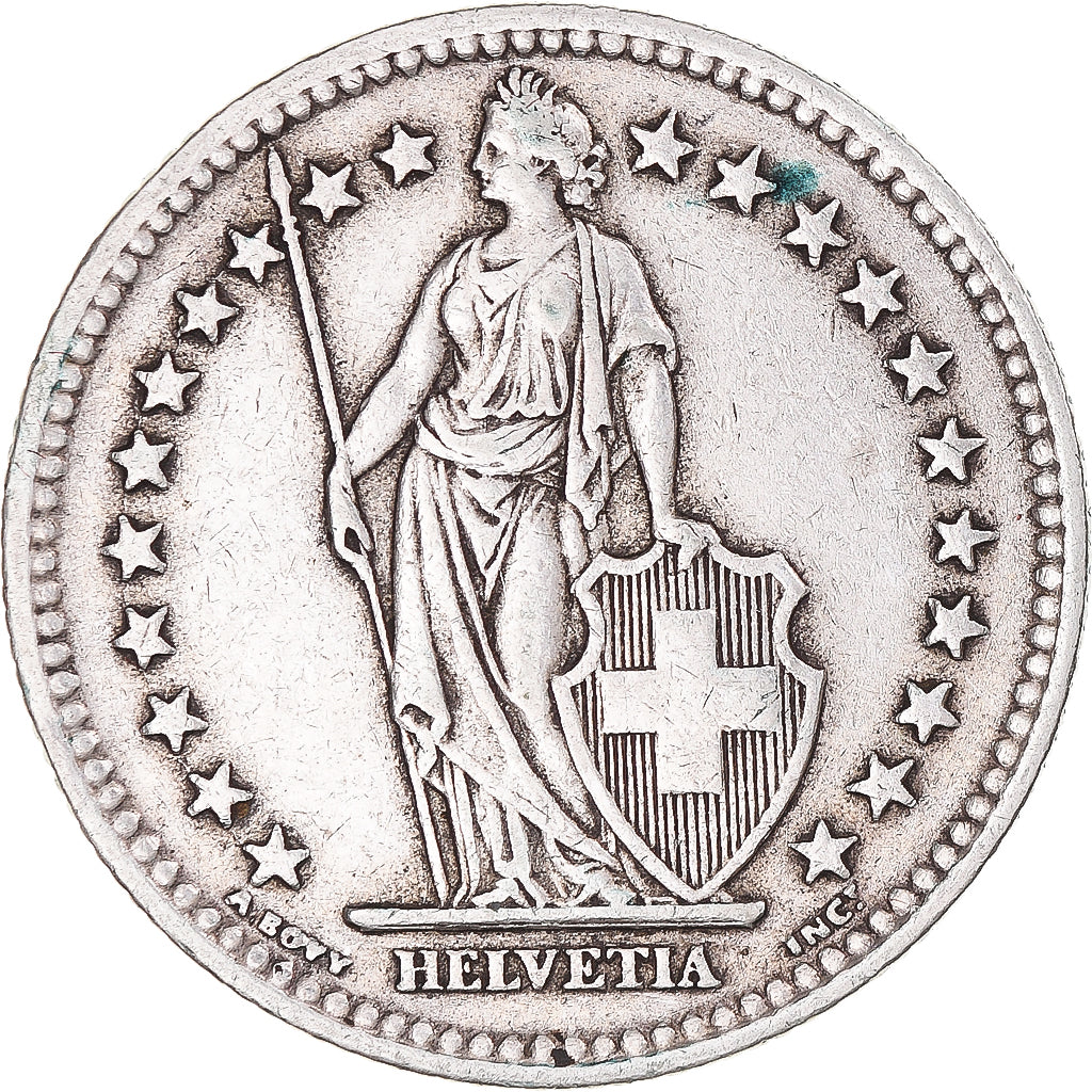Moneta, Svizzera, 2 Francs, 1944, Bern, BB, Argento, KM:21