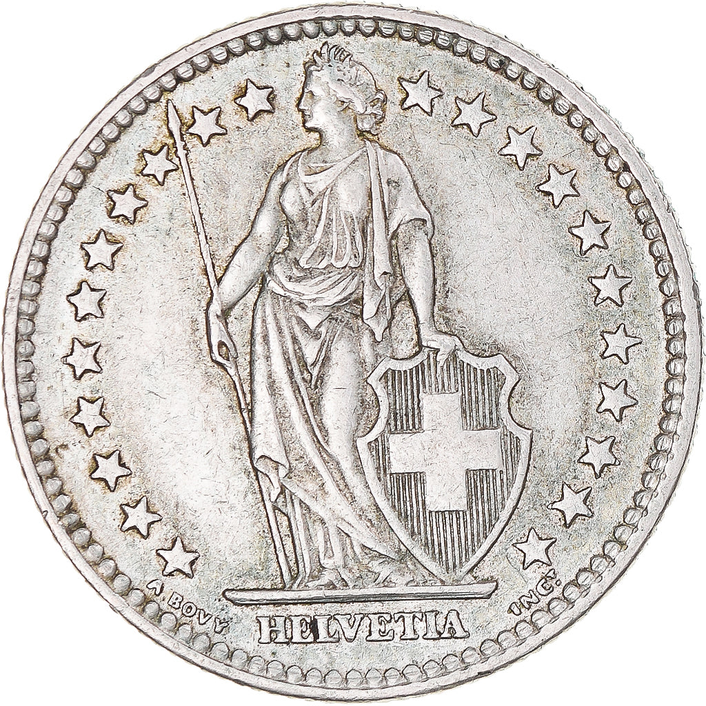 Münze, Schweiz, 2 Francs, 1961, Bern, SS, Silber, KM:21