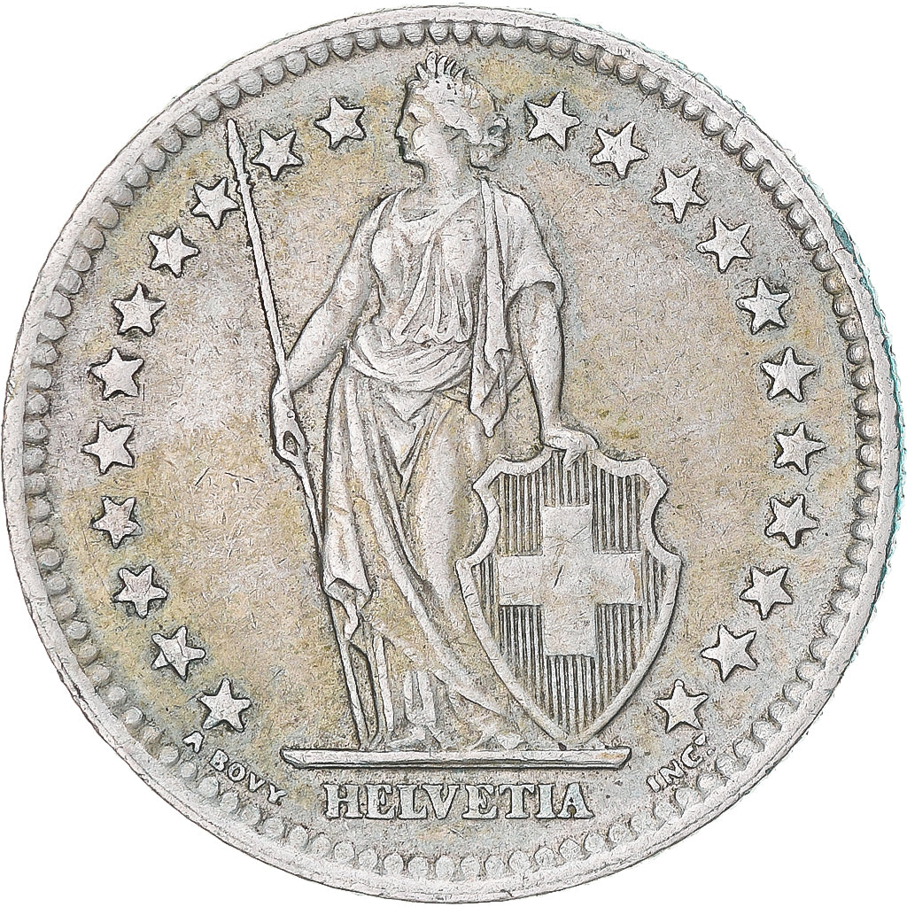 Moneta, Svizzera, 2 Francs, 1963, Bern, BB, Argento, KM:21