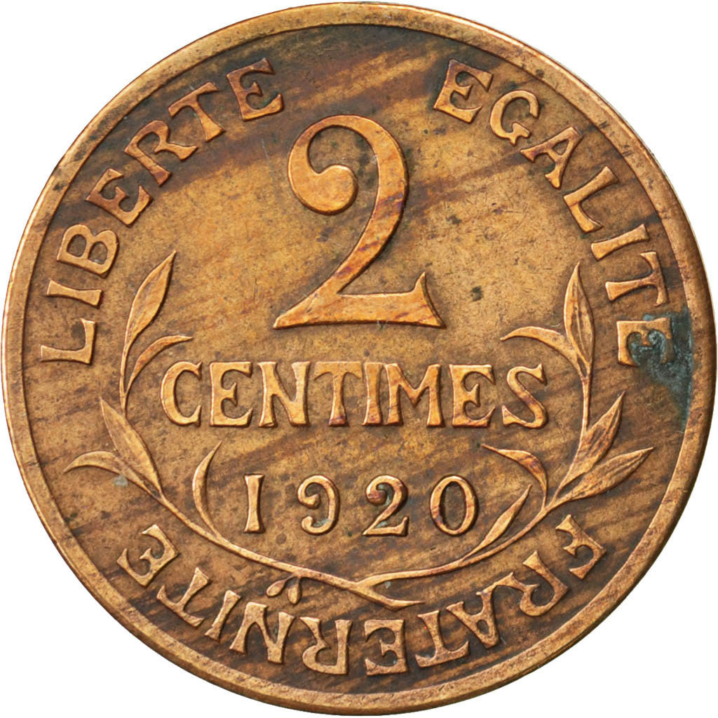 Coin, France, Dupuis, 2 Centimes, 1920, Paris, VF(30-35), Bronze, KM:841