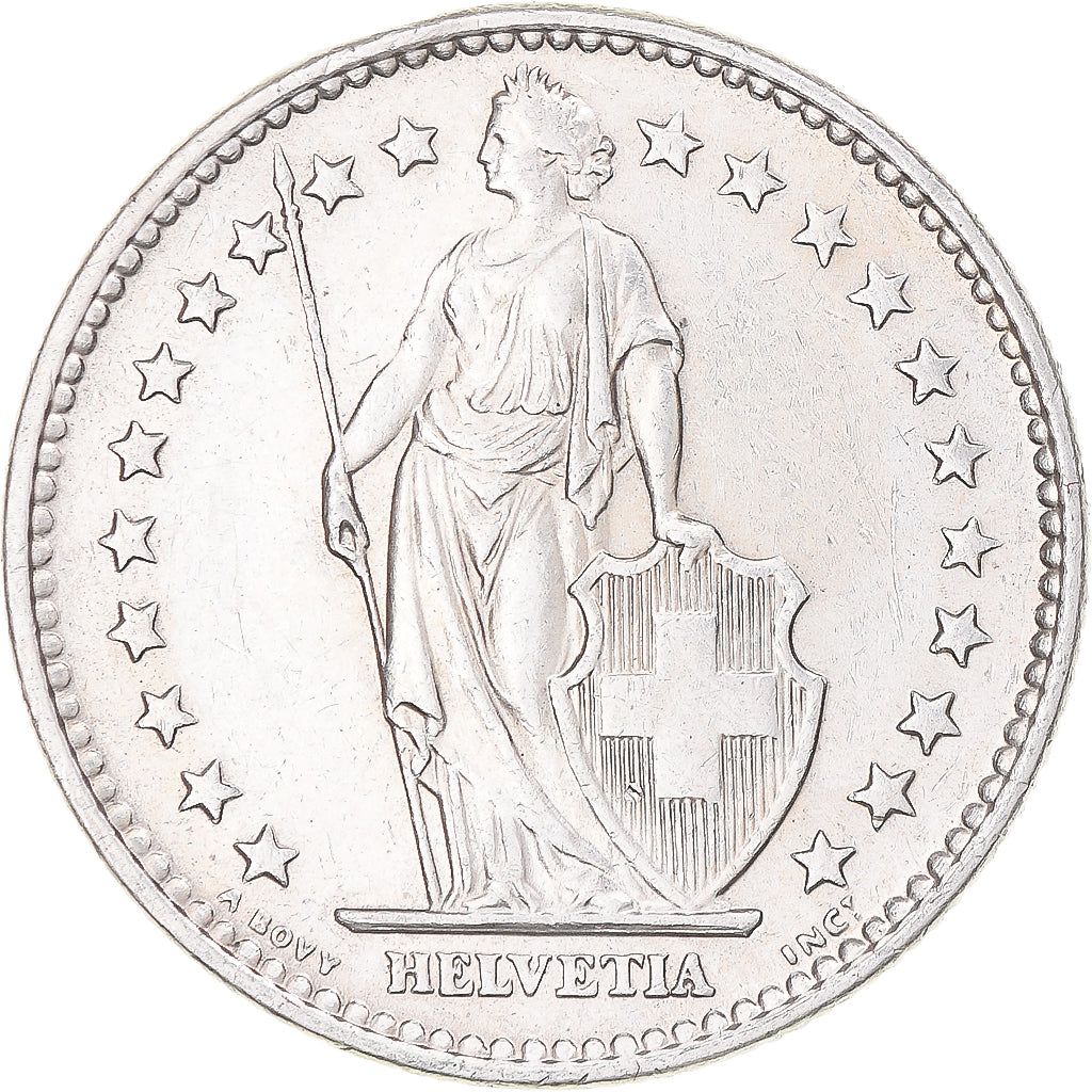 Münze, Schweiz, 2 Francs, 1965, Bern, SS+, Silber, KM:21