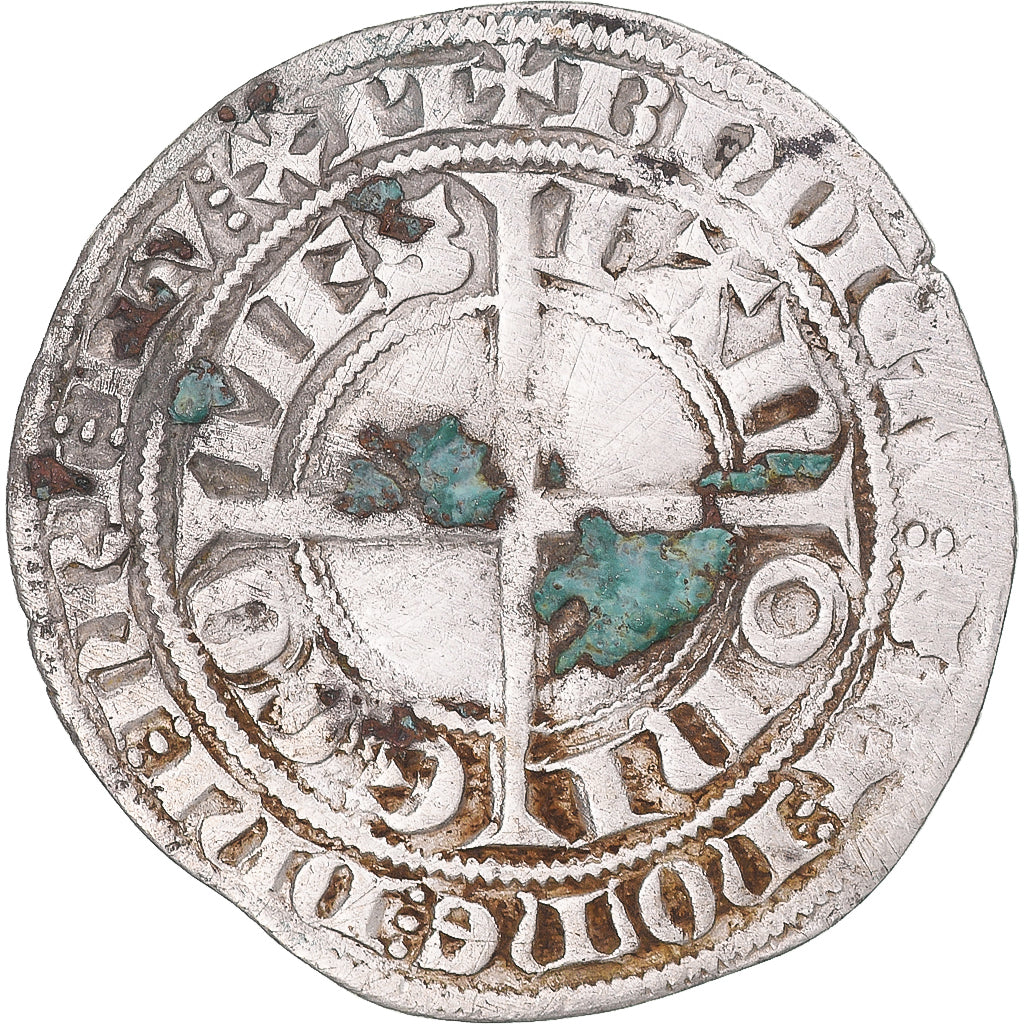 Munten, Frankrijk, Hainaut, Guillaume II, Gros, 1337-1345, Valenciennes, FR+