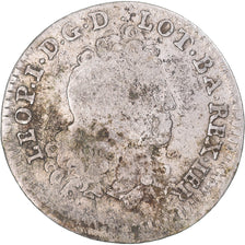 Moneta, Stati tedeschi, LORRAINE, Leopold Joseph, 1/2 Teston, 1710, Nancy, MB