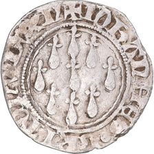 Münze, Frankreich, Duché de Bretagne, Jean IV de Montfort, Blanc aux 9