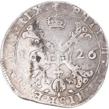 Monnaie, Pays-Bas espagnols, BRABANT, Philippe IV, 1/4 Patagon, 1626, Bruxelles
