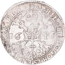 Münze, Spanische Niederlande, BRABANT, Philippe IV, 1/4 Patagon, 1645