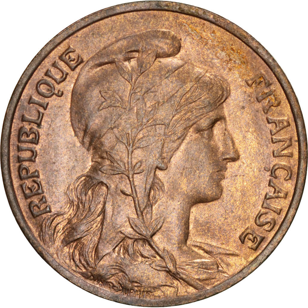 FRANCE, Dupuis, 10 Centimes, 1912, Paris, KM #843, AU(55-58), Bronze, 30,...