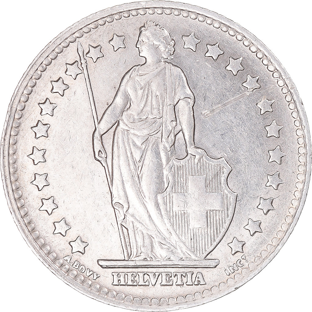 Münze, Schweiz, Franc, 1945, Bern, SS+, Silber, KM:24