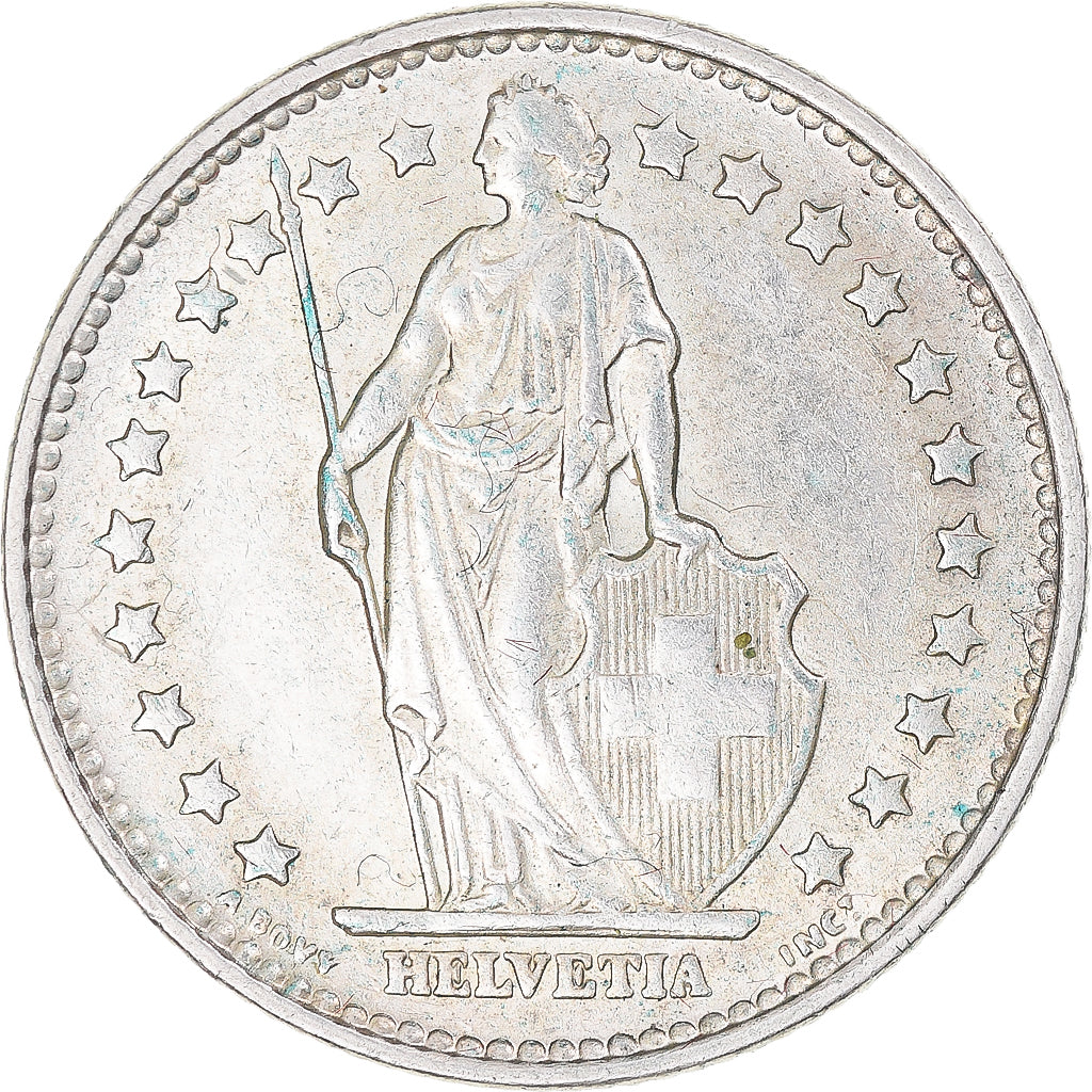 Moneda, Suiza, Franc, 1965, Bern, MBC, Plata, KM:24
