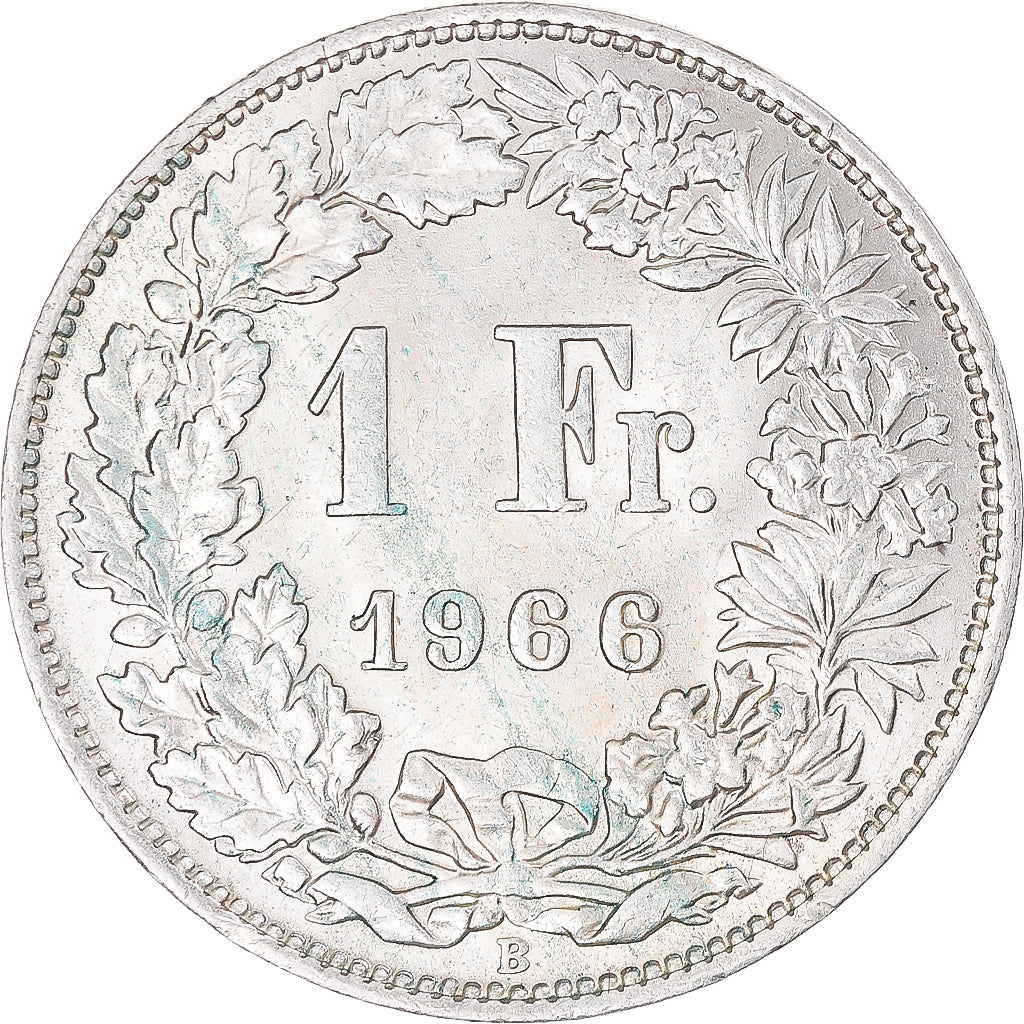 Münze, Schweiz, Franc, 1966, Bern, SS+, Silber, KM:24