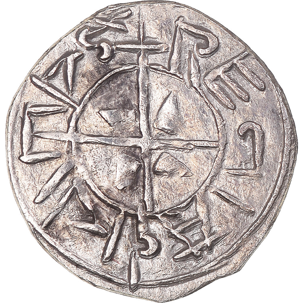 Munten, Hongarije, Stephen I, Denar, 997-1038, ZF+, Zilver