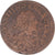 Moneda, Francia, Louis XIII, Double Tournois, 1637, BC+, Cobre, Gadoury:11