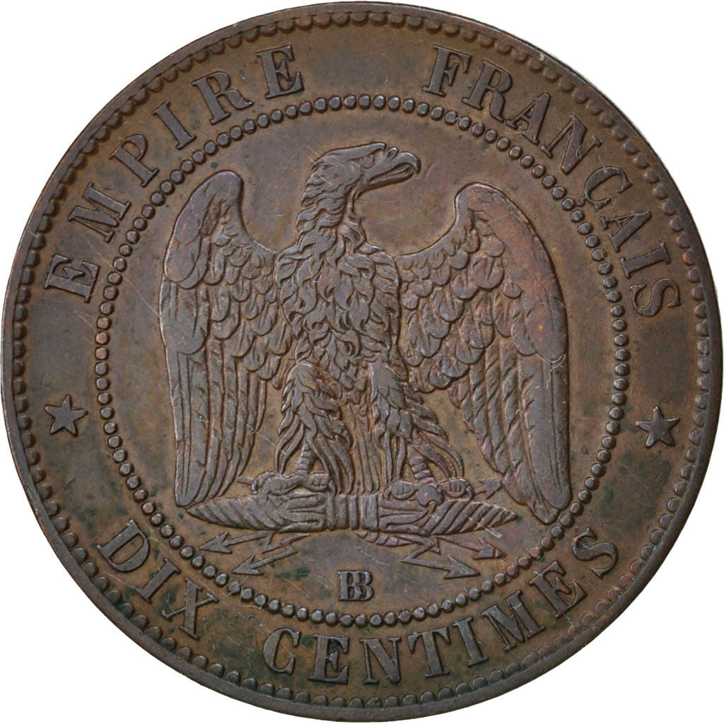 Coin, France, Napoleon III, Napoléon III, 10 Centimes, 1855, Strasbourg