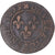 Moneda, Francia, Louis XIII, Double Tournois, 1629, Lyon, MBC, Cobre, KM:61.2