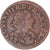 Moneda, Francia, Louis XIII, Double Tournois, 1638, Lay, MBC, Cobre, KM:86.8
