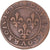 Moneta, Francia, Louis XIII, Double Tournois, 1638, Lay, BB, Rame, KM:86.8