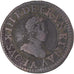 Moneda, Francia, Louis XIII, Double Tournois, 1612, Paris, BC+, Cobre, KM:43.1