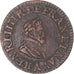 Moneta, Francja, Henri IV, Double Tournois, 1606, Paris, AU(50-53), Miedź