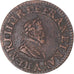 Münze, Frankreich, Henri IV, Double Tournois, 1606, Paris, SS+, Kupfer