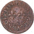 Moneda, Francia, Henri III, Denier Tournois, 1585, Paris, BC+, Cobre