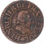 Moneta, Francia, Henri III, Denier Tournois, 1585, Paris, MB+, Rame, Gadoury:450