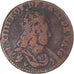 Münze, Frankreich, Louis XIV, Liard, 1655, Pont-de-l'Arche, S+, Kupfer