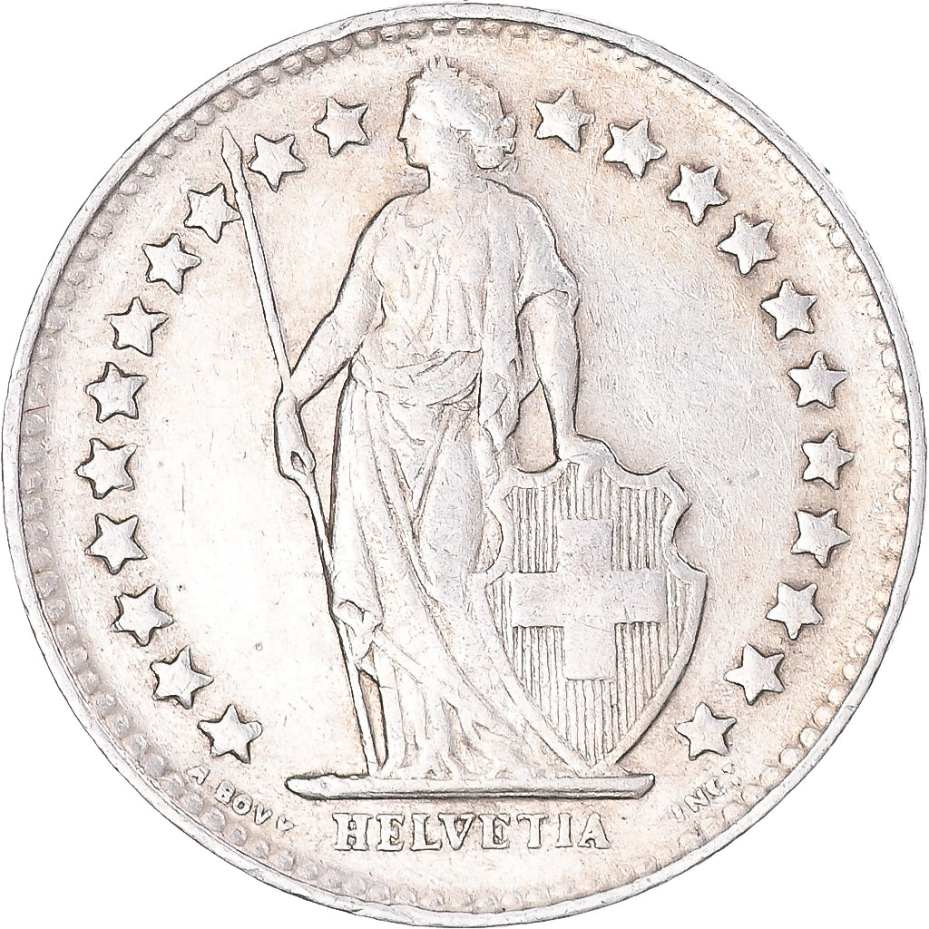 Moneta, Svizzera, 1/2 Franc, 1931, Bern, BB, Argento, KM:23