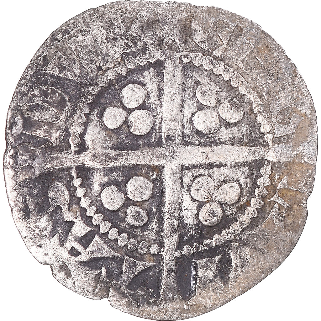 Monnaie, Grande-Bretagne, Edward I, II, III, Penny, Durham, TTB, Argent