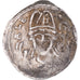 Moneda, Principado de Lieja, Albert de Cuyck, Denier, 1195-1200, Huy, BC+, Plata