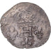 Moeda, França, Henri IV, Double Sol Parisis, 1590-1592, VF(30-35), Lingote