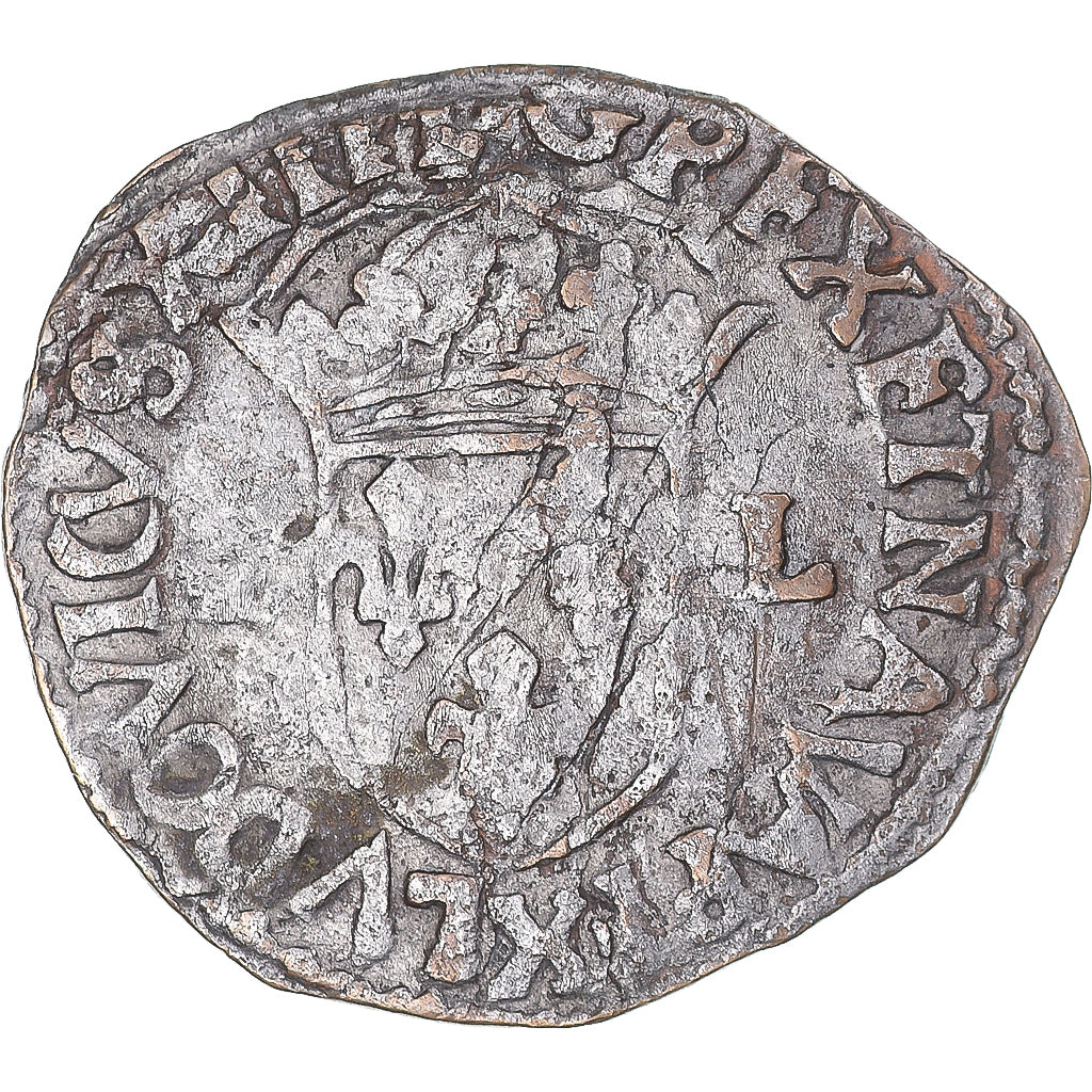 Münze, Frankreich, Louis XIII, Faux douzain Huguenot, 1631, S+, Silver Plated