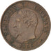 Second Empire, 2 Centimes Napoléon III tête nue, 1856 A, Paris, Gadoury 103