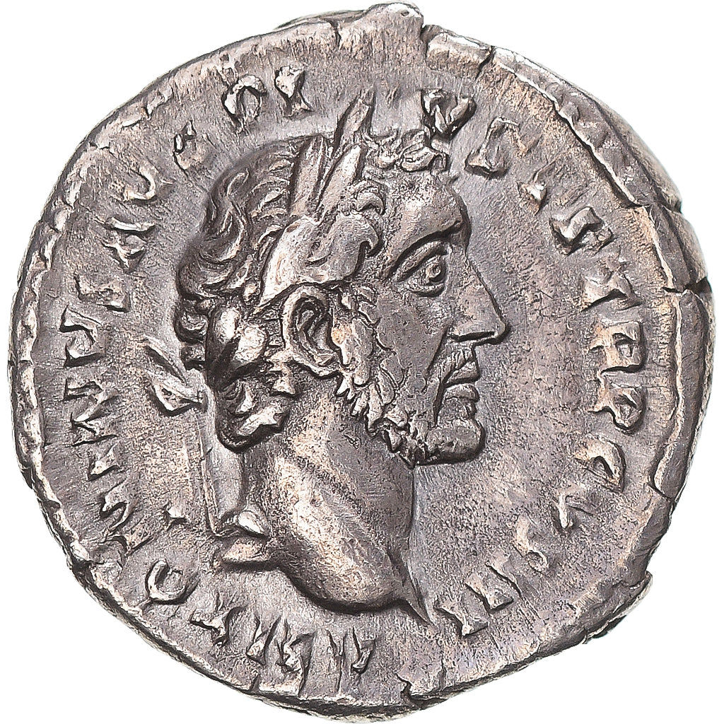 Coin, Antoninus Pius, Denarius, 138-161, Rome, AU(50-53), Silver, RIC:111b