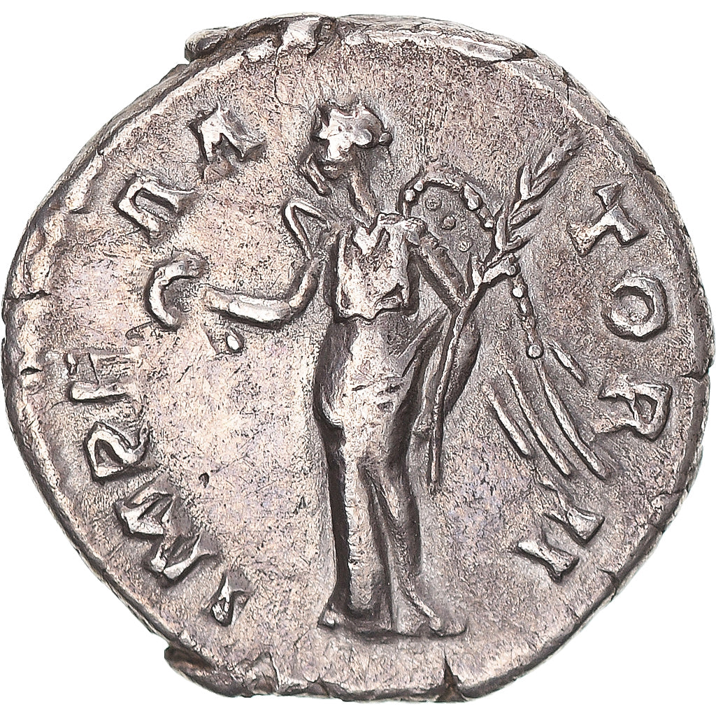 Coin, Antoninus Pius, Denarius, 138-161, Rome, AU(50-53), Silver, RIC:111b