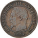 FRANCE, Napoléon III, 2 Centimes, 1854, Rouen, KM #776.2, EF(40-45), Bronze, G..