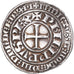 Moeda, França, Philippe IV, Gros Tournois à l'O rond, EF(40-45), Prata