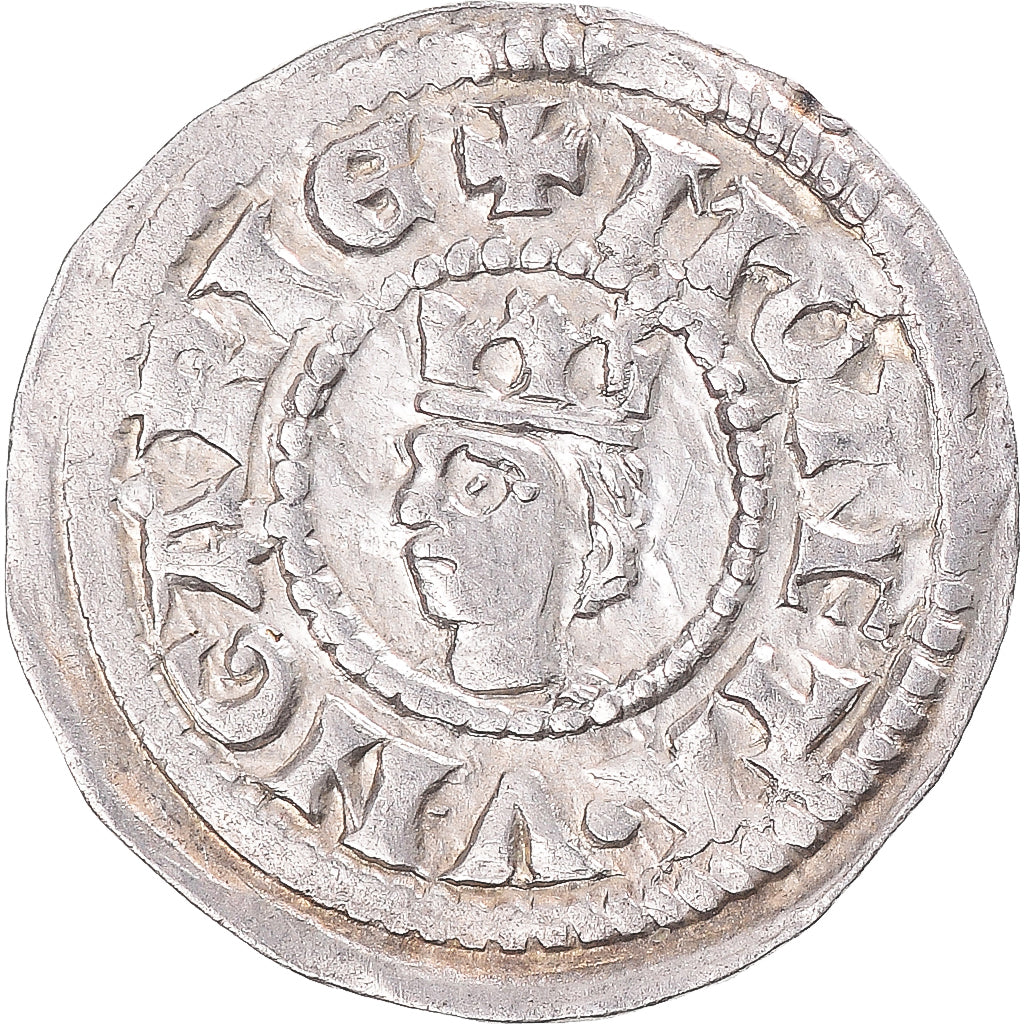Moneta, Ungheria, Stephen V, Denar, 1245-1270, SPL, Argento