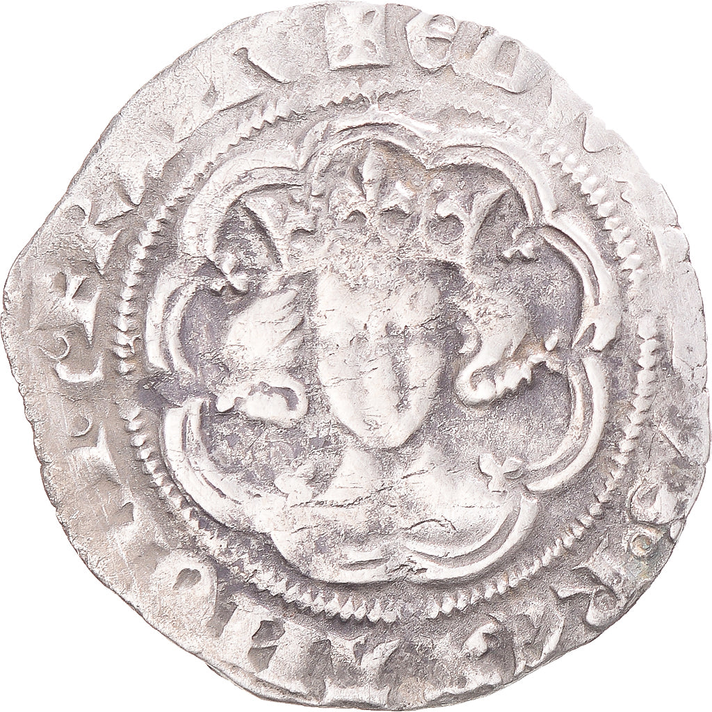 Coin, Great Britain, Edward III, Half Groat, London, EF(40-45), Silver