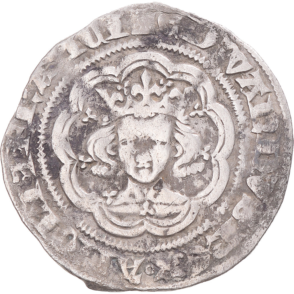 Coin, Great Britain, Edward III, Half Groat, London, EF(40-45), Silver
