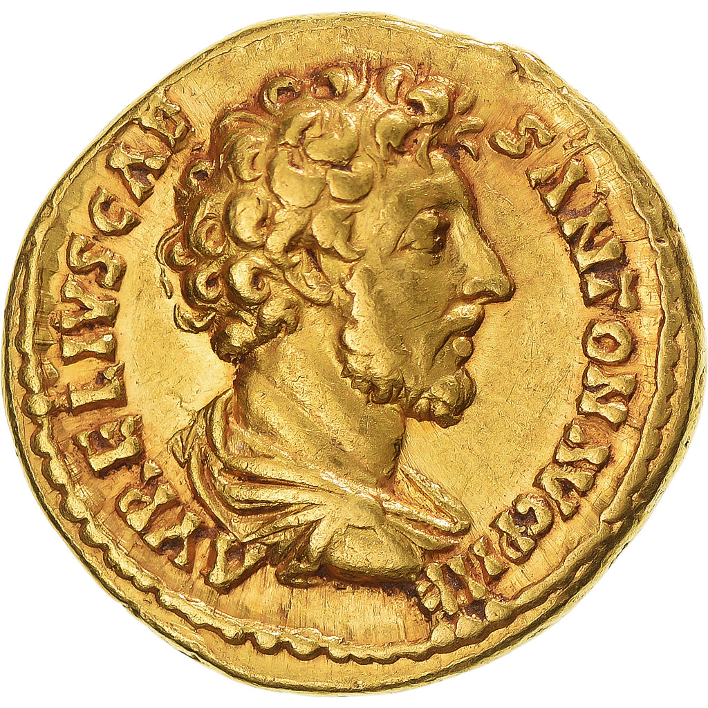 Coin, Marcus Aurelius, Aureus, 156-157, Rome, AU(50-53), Gold, RIC:469b