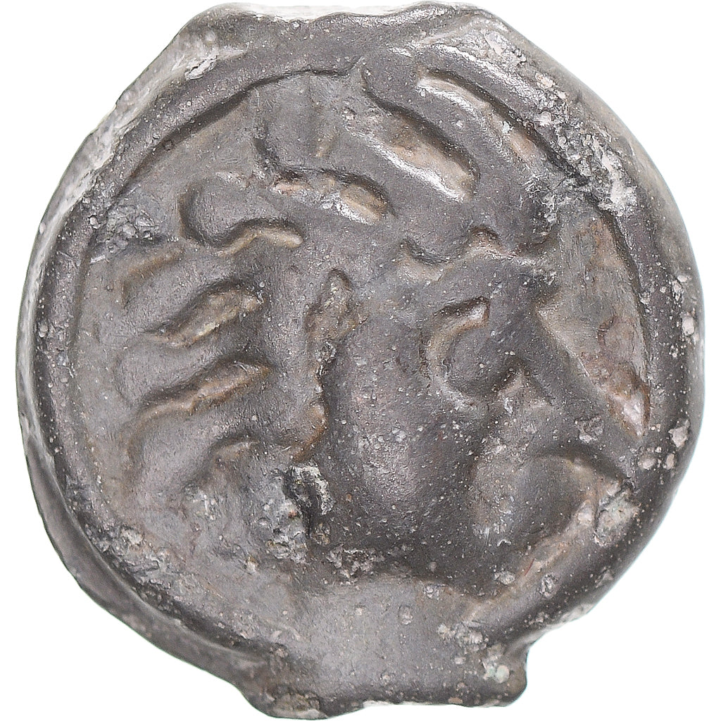 Coin, Senones, potin à la tête d’indien, Before 52 BC, Sens, AU(50-53)